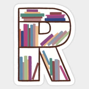 R Bookcase Sticker